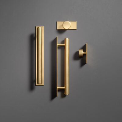 24 OMEGA HANDLES STERLING BRASS TOP DOWN F01