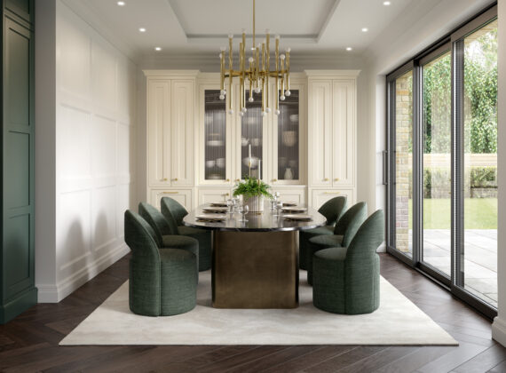 25 OMEGA INFRAME Dinning Room Parchment