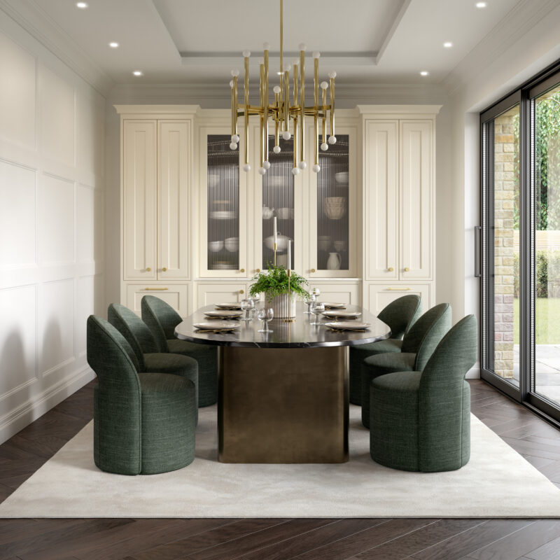 25 OMEGA INFRAME Dinning Room Parchment