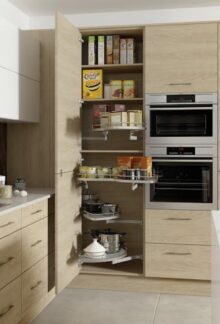 Woodgrain Sand Oak Corner Larder Le Mans Open