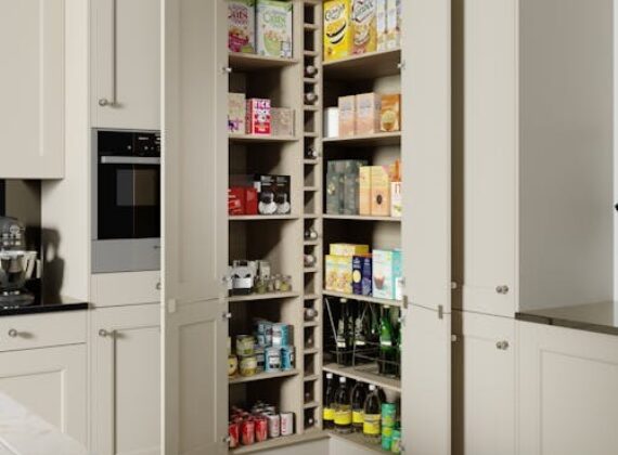 Manor House Shaker Diagonal Larder Open