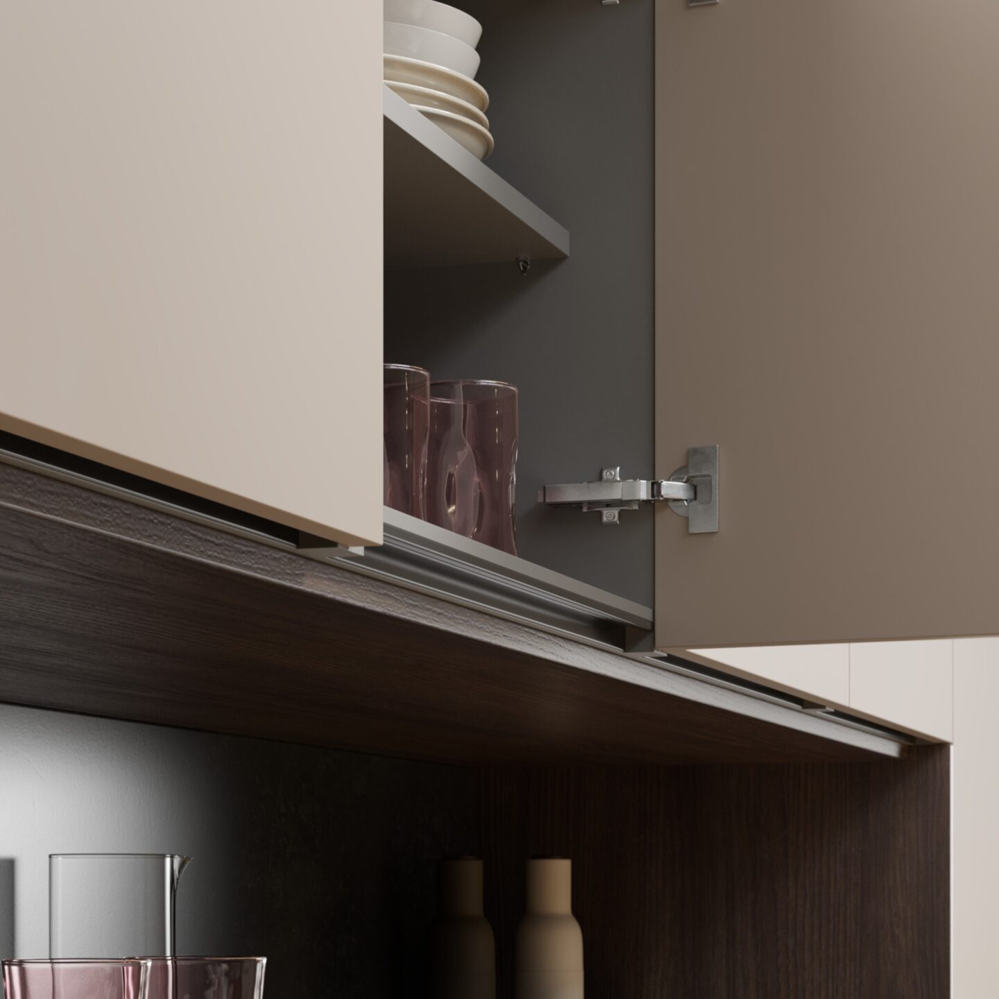 Setosa Painted Pebble Drawer Wall Cabinet