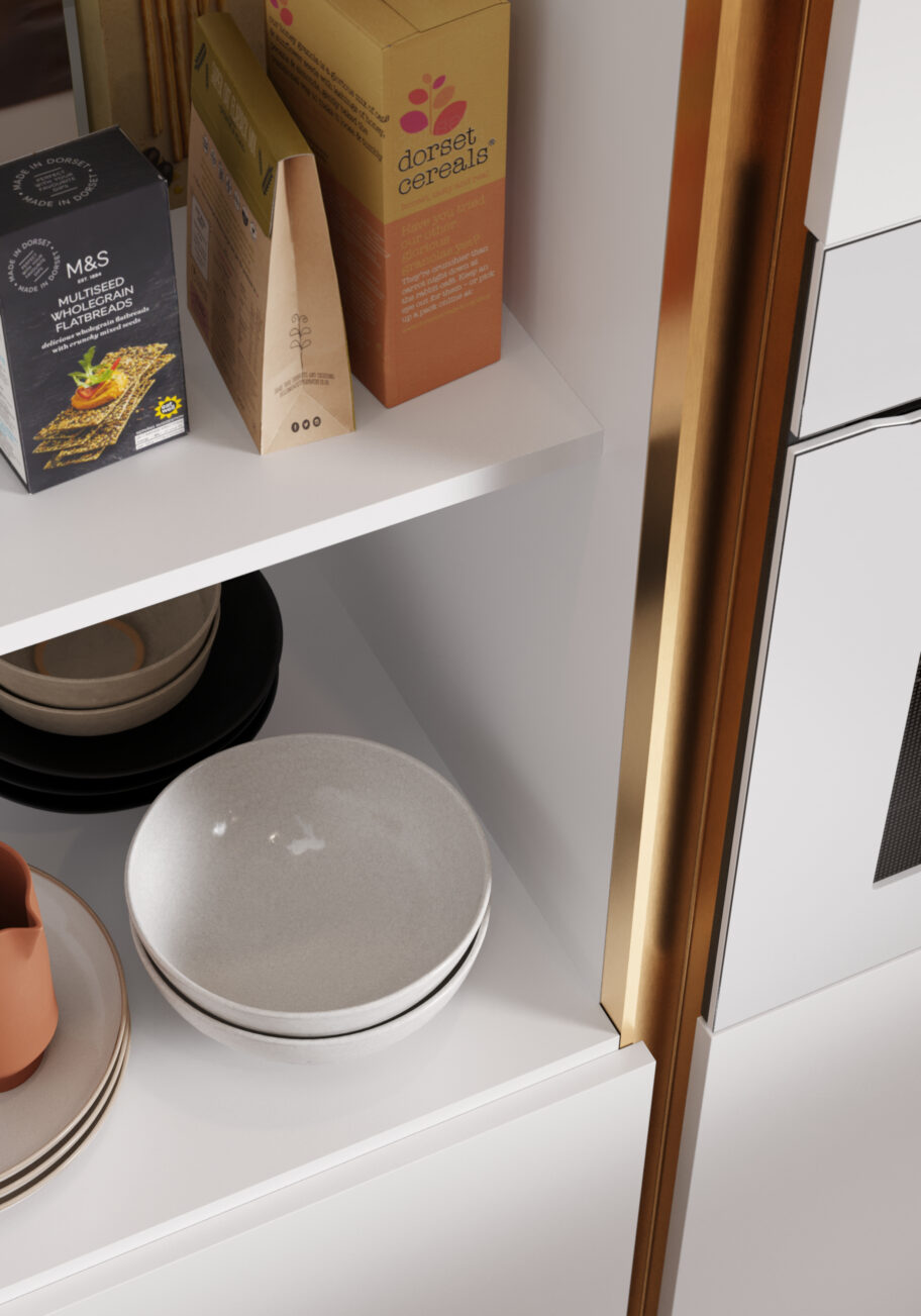 Super Matt Quartz with Woodgrain Natural Oak Drawer