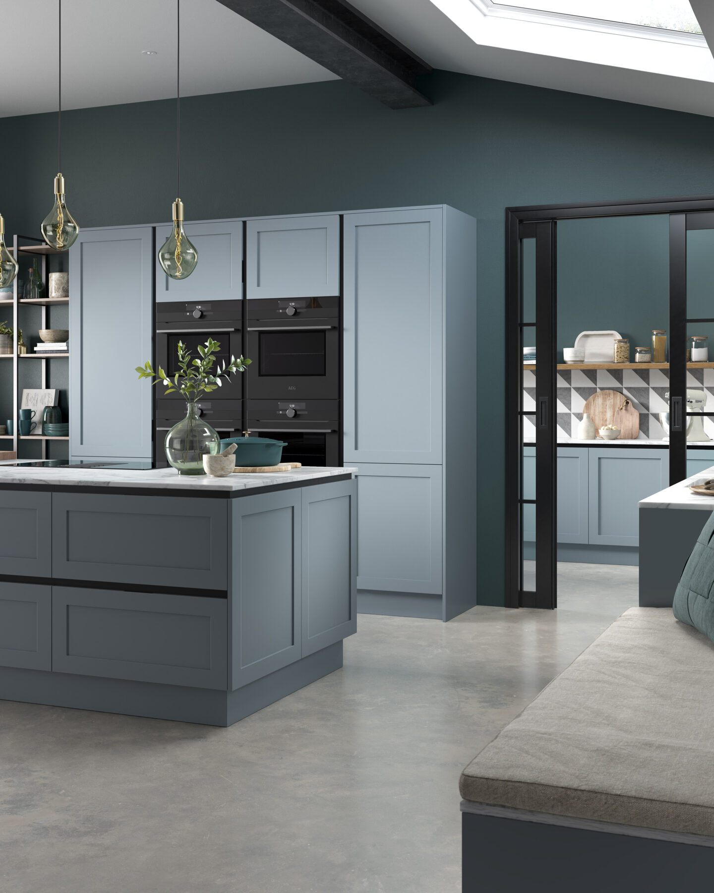 Signature Painted Inset Spitfire Blue day