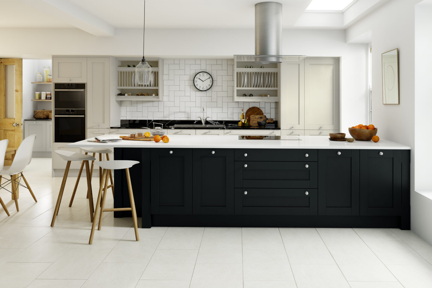 Wood Shaker Painted Limestone Anthracite