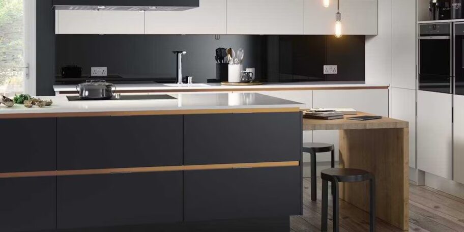 Black and copper kitchen ideas black cabinets jpg