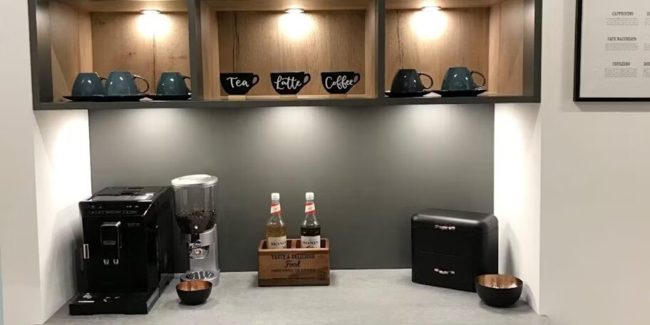 Black gloss kitchen ideas wooden accents jpg