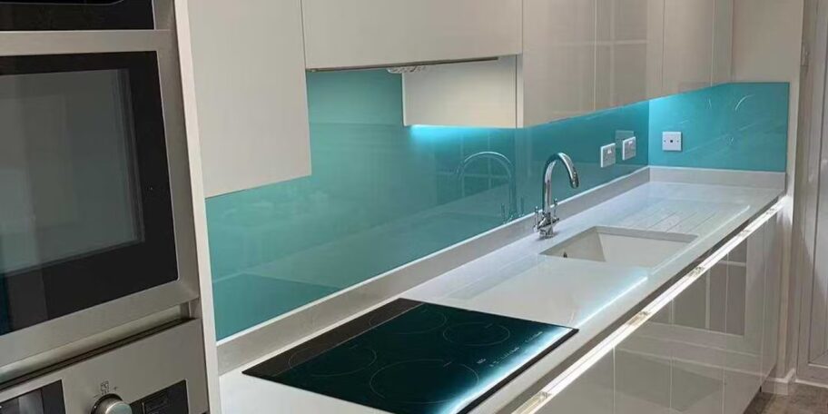 Galley kitchen reflective surface jpg