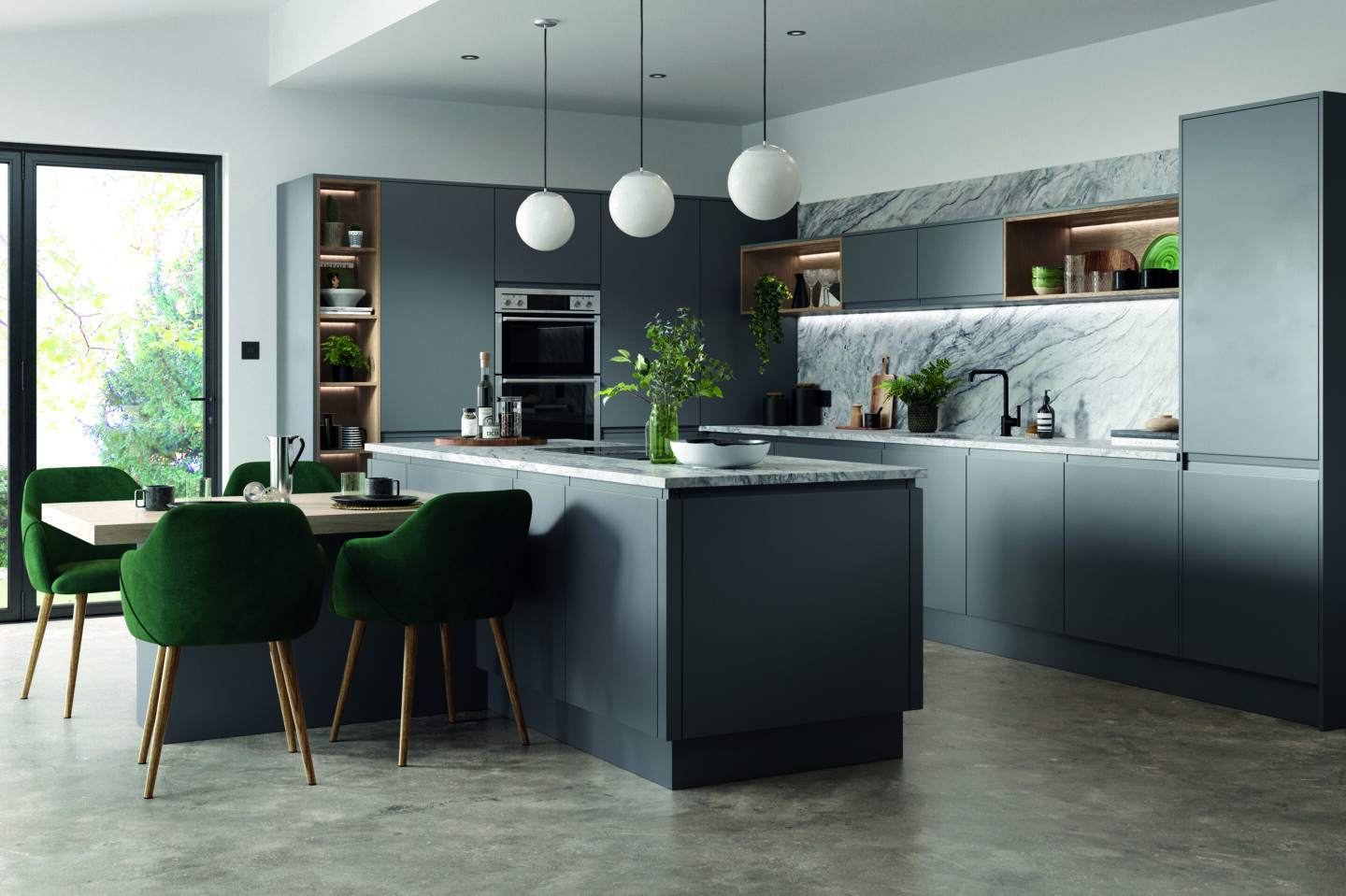 In Line Painted Anthracite