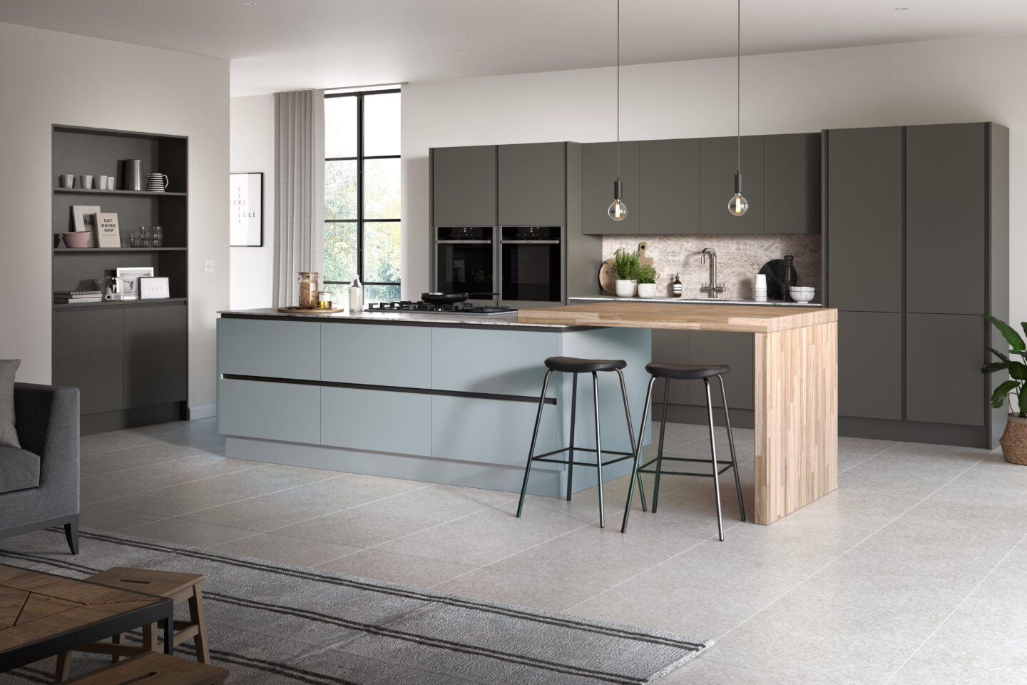 Oblique Painted Cove Blue Graphite