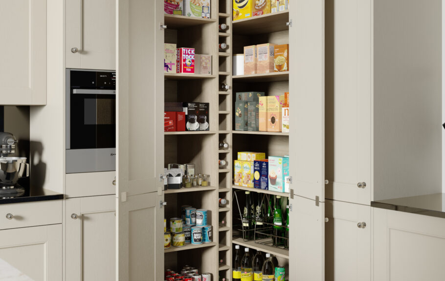 Manor House Shaker Diagonal Larder Open